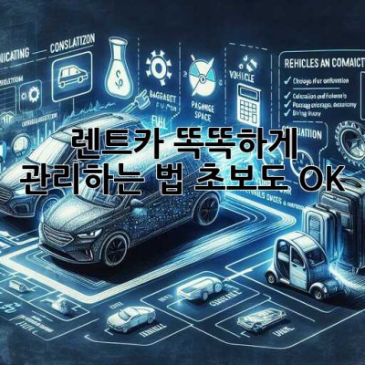 🚗 렌트카 똑똑하게 관리하는 법! 초보도 OK 👌