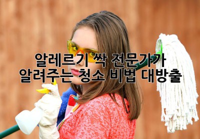 🏡 알레르기 싹! 전문가가 알려주는 청소 비법 대방출 ✨
