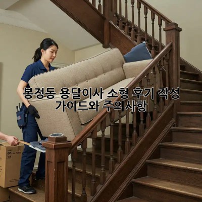 봉정동 용달이사 소형: 후기 작성 가이드와 주의사항