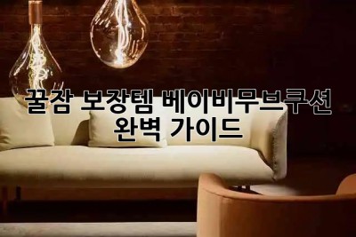 꿀잠 보장템😴 베이비무브쿠션 완벽 가이드