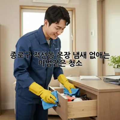 종로구 적선동 옷장 냄새 없애는 마법같은 청소!