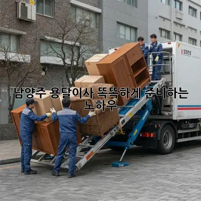 남양주 용달이사, 똑똑하게 준비하는 노하우!