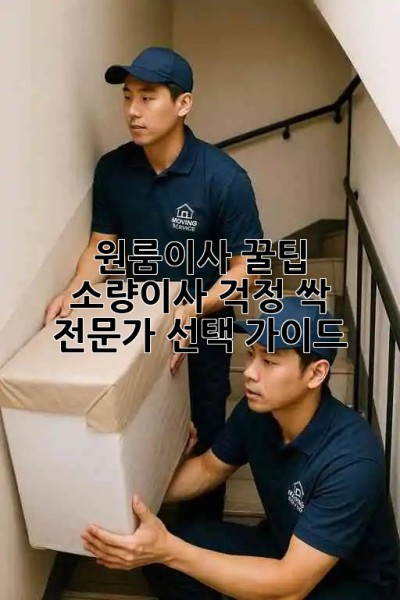 원룸이사 꿀팁🍯 소량이사 걱정 싹! 전문가 선택 가이드